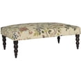 thumbnail image 2 of Safavieh Mercer Collection Simba Multicolored and Espresso Bench, 2 of 6