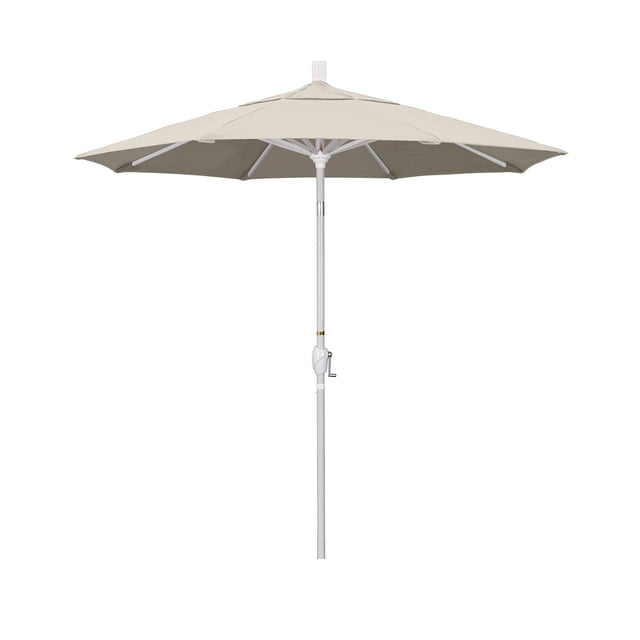 California Umbrella Parasol de Patio 7,5 Pieds en Toile Pacifica/blanc Mat