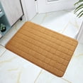 thumbnail image 5 of MSJUHEG Bathroom Rugs Bath Mat Carpet Welcome Decor Day Room Living Doormats Carpet Home Carpets Bathroom Products Memory Foam Carpet Khaki, 5 of 6