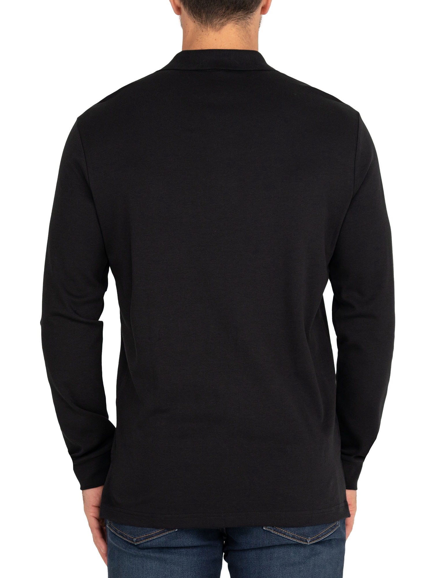 U.S. Polo Assn. Men's Long Sleeve Interlock Polo