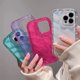 thumbnail image 2 of Luxury Water Wavy Pattern Phone Case For iPhone 11 12 13 14 15 Pro Max 14plus X XR XS Max 7 8 Plus Candy Color Transparent Cover, 2 of 5
