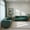 Green, variant on Modern Velvet Upholstered Sofa Set Of 2 3-Seater Sofas with Gold Metal Legs Contemporary Living Room Furniture for Family Homes, Apartments, and Lounge Spaces (Black)