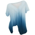 thumbnail image 4 of LYXSSBYX Womens Summer Tops Casual Short Sleeves Women Plus Size Short Sleeves V-Neck Print Blouse Pullover Tops Short Sleeve Blouses, 4 of 4