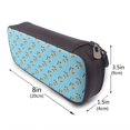 thumbnail image 3 of Picia Sea Turtle Pattern Large Capacity PU Leather Pencil Case Organizer Pen Marker Holder Double Zipper Storage Bag Big Pencil Pouch for College Office, 3 of 6
