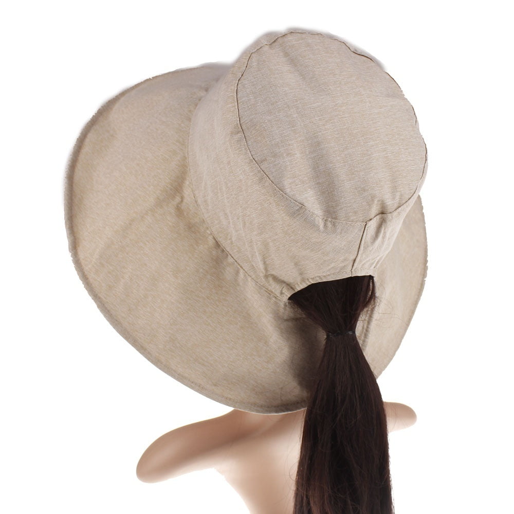 ladies white cotton sun hats