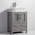 thumbnail image 6 of 30 in. bathroom vanity in Light Grey with matching mirror-Color:Light Grey,Material:Solid Oak Wood, 6 of 9