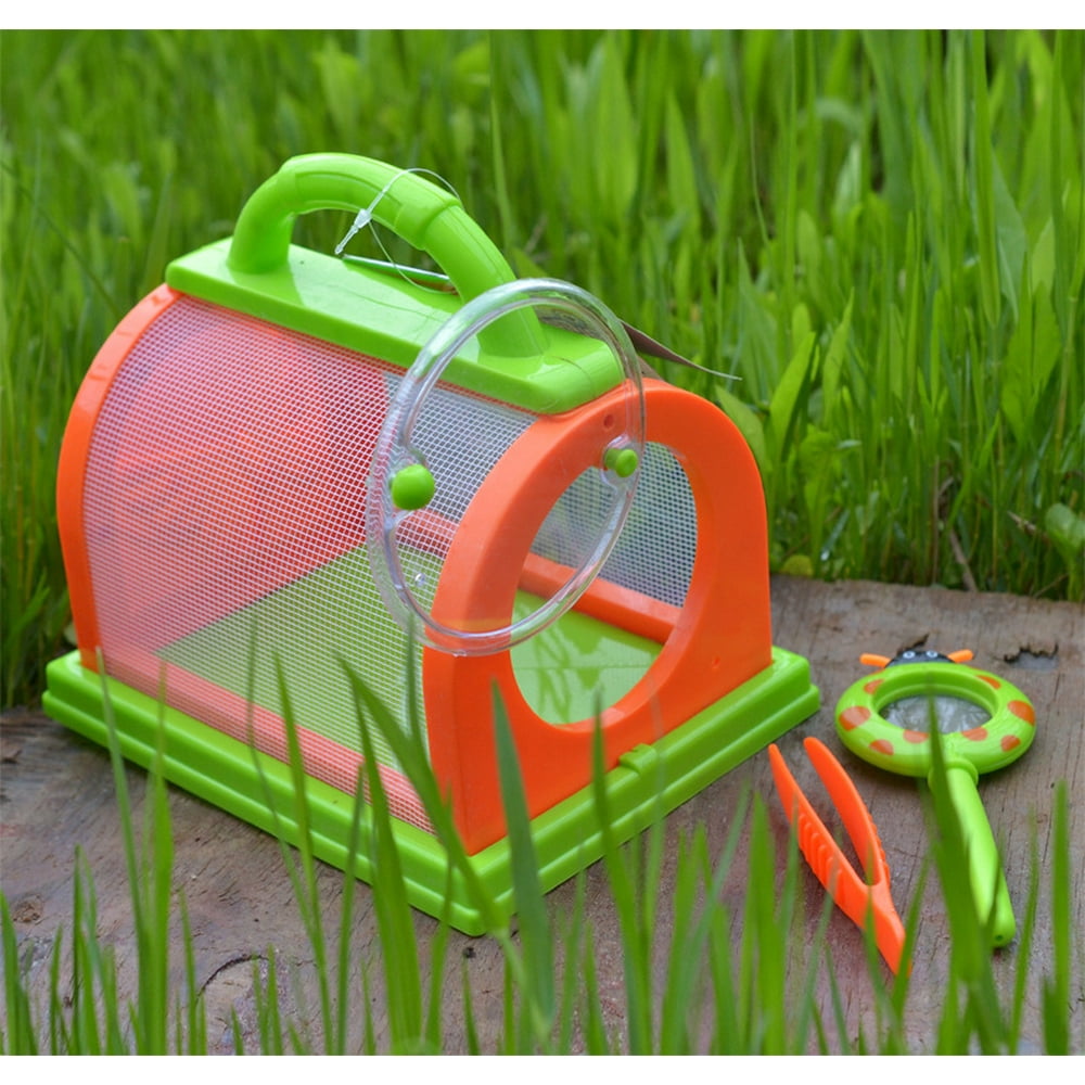 Storage Box Insect Cage Terrarium Tweezers Butterflies Rearing Silkworms Firefly