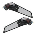 thumbnail image 3 of Rear View Mirrors, Aerodynamic Rotatable Motorcycle Wing Mirror Aluminum Alloy Buffer Rubber With LED Light For ZX10R ZX6R ZX636 2019-2022, 3 of 8