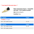 thumbnail image 2 of Water Temperature Sensor - Compatible with 2002 - 2015 Cadillac Escalade 2003 2004 2005 2006 2007 2008 2009 2010 2011 2012 2013 2014, 2 of 2