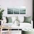 thumbnail image 5 of 3 Piece Wall Art for Living Room Misty Forests Print Picture Framed Canvas Artwork Wall Decor for Bathroom Bedroom Modern Room Landscape Decorations Size 12x16 inches x 3 Panel Ready to Hang, 5 of 6