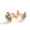 Color 2, variant on Men's Classic Stainless Steel, Flower Guitar Stripe Pattern Cufflinks Business Wedding Shirts, Rose Gold