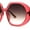 Pink Tortoise Smoke, variant on Womens Minimally Mod Simple Plastic Large Round Fashion Sunglasses Black Pink Smoke