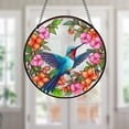 thumbnail image 3 of Lefu 1pc Hummingbird Flower Pendant for Window Hanging Indoor Outdoor, 3 of 9