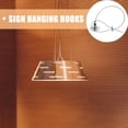 thumbnail image 3 of TABLZONE 5Pcs Silver Wire Rope Hangers Zinc Alloy Picture Rail Hanging System for Ceiling Display, 3 of 7
