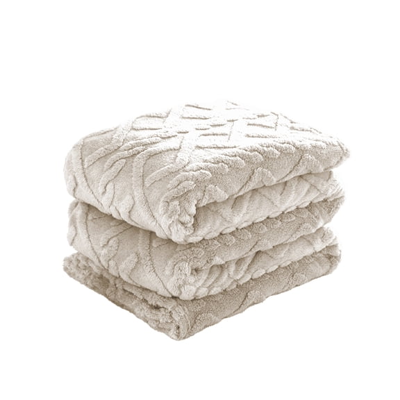 SLYNSHome Soft Cozy Throw Blanket for Couch White Soft Spring Blankets for Women Fuzzy Fleece Throw for Beds Room Decor - 40x60 inch