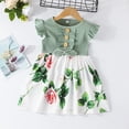 thumbnail image 4 of YTDSCS 12M-8Years Kids Baby Girls Summer Dresses Flower Short Sleeve Toddler Girls Skirt Dress Infant Ruffles Dresses Casual Party Dresses, 4 of 7