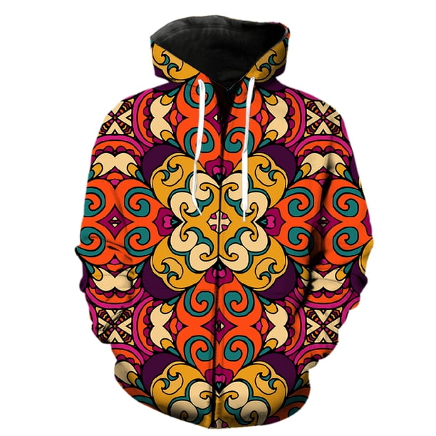 Sudadera con capucha y cremallera para hombre, estilo nacional retro, con estampado 3D, divertida, estilo hip hop, informal, para adolescentes, estilo Harajuku, gran oferta de moda 2024