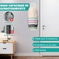 thumbnail image 3 of Organizador De Gorras, 2 Piezas Colgador De Gorras, Estante De Almacenamiento Montado En La Pared, 2 Métodos De Instalación, Puede Contener 32 Sombreros (Blanco), 3 of 4