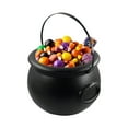 thumbnail image 3 of Byujiro Halloween Candy Bucket Halloween Witch Pot Plastic Flame Bucket Cauldron Candy Rack Jar Bucket Decorations, 3 of 8