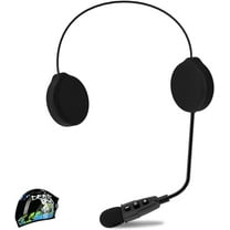EJEAS E1 Motorcycle Helmet Bluetooth Headset, Bluetooth 5.1 Helmet Speaker with Auto Answering Call and Noise Reduction Function, Motorcycle Helmet Headphone Can Connect 2 Mobile Phones