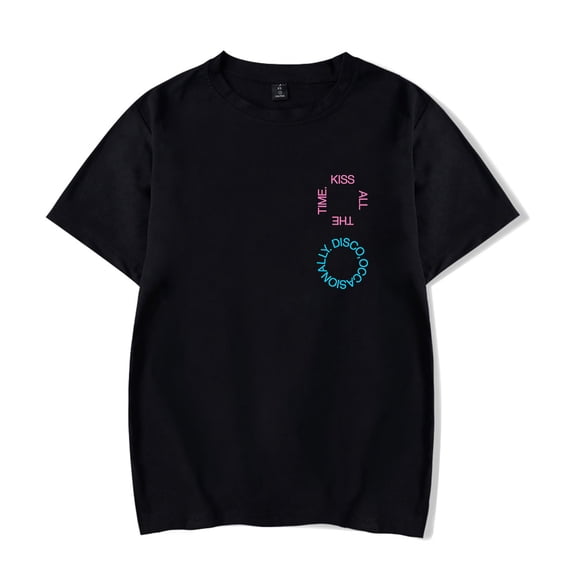 Kiss All The Time Disco Occasionally T-shirts Merch Fashion Print Top Short Sleeved Round Neck Shirt Unisex Clothing