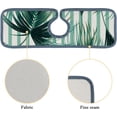 thumbnail image 5 of 3 Pcs SKYSONIC Faucet Absorbent Mat Tropical Leaves Washable Counter Drying Pads Behind Faucet for Kitchen Bathroom, 5 of 7