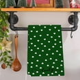 thumbnail image 2 of RyanK St Patricks Day Decorations St. Patrick's Day Kitchens Towel Green s Clovers Dish Towel St. Patrick's Day Decorations For Home Dry Dish Cloth 18x26 Inch, 2 of 6