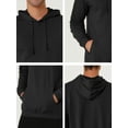 thumbnail image 6 of Lars Amadeus Men's Hoodie Sweatshirt Long Sleeves Solid Drawstring Pullover, 6 of 6
