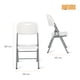 thumbnail image 3 of Silla Plegable Uso Rudo Reforzado Interior Y Exterior, Marthing  Eventos Fiestas Y Banquetes Al Aire Libre Resistentes Interperie Silla De Uso Rudo Hogar Jardin Y Camping Blanco, 3 of 9