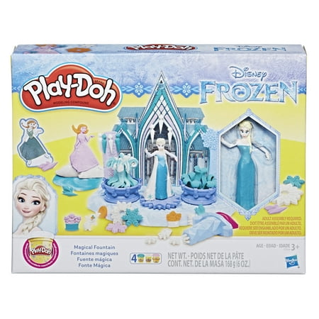 Play-Doh Disney Frozen Magical Fountain with 4 cans of Play-Doh