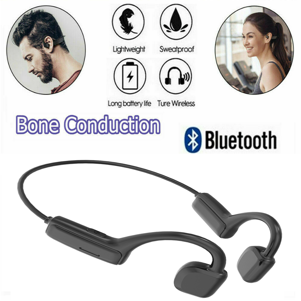Cheers.US Waterproof Bone Conduction Bluetooth 5.1 Wireless Headphones