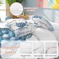 thumbnail image 2 of 3 Piece Coastal Sea Turtle Duvet Cover Set Twin Size,Microfiber Comforter/Quilt Cover with Corner Ties and 2 Pillowcases,Ocean Beach Summer Coral Starfish All Season Soft Bedding with Zipper Closure, 2 of 8