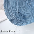 thumbnail image 4 of MeyJey 15" Braid Round Placemat Set of 6, Large Cotton Woven Non-Slip Table Mat Set of 6 Heat Resistant Placemat 6 Piece, Blue, 4 of 11