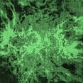 thumbnail image 1 of Ahgly Company Indoor Square Oriental Emerald Green Industrial Area Rugs, 7' Square, 1 of 4