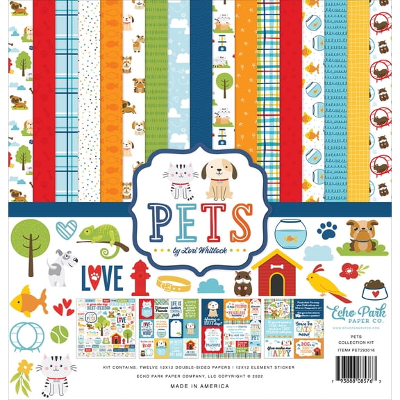 Echo Park Collection Kit 12"x12" - Pets