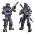 thumbnail image 5 of Figura militar de campo totalmente articulada y giratoria de 6 piezas, juego de construcción educativo., 5 of 5