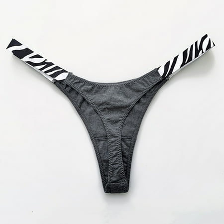 

Rovga Panties For Women Females Thong Panties Solid Color Comfortable Low Waist Panties Fashion Underwear