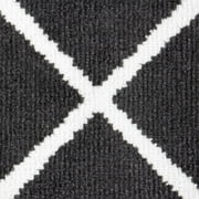 Mainstays Diamond Indoor Area Rug, Charcoal, 59 in x 78 in
