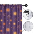 thumbnail image 4 of Blackout Kids Curtains,Purple Sun Star Circle Pattern Childrens Insulated Curtains Set Of 2,Bedroom Essentials,Toddler Room Decor 52"x84", 4 of 5
