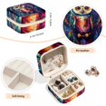 thumbnail image 4 of PhooArto Small Jewellery Box, Owl Dream Catcher Galaxy Portable Travel Mini Jewelry Case for Women Leather Ring Organizer, 4 of 5