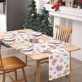thumbnail image 5 of Christmas Gingerbread Man Placemats Set of 4, 12x18 Inch Pink Xmas Candy Cane House Tree Kitchen Dinning Table Mats Washable Place Mats for Indoor Outdoor Home Party Decor, 5 of 5
