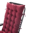 thumbnail image 3 of Lovote 49" Lounge Chair Cushion Soft Seat Pad Recliner Mat Wine Red, 3 of 5