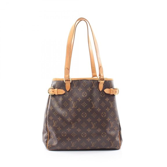 Pre-Owned Louis Vuitton Batignolles Vertical Tote Bag Handbag, Coated Canvas and Leather,...