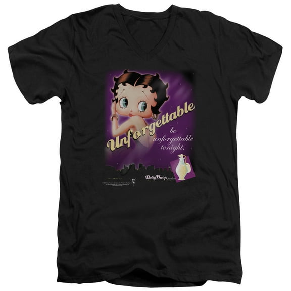 Betty Boop - Unforgettable - Slim Fit V Neck Shirt - Large
