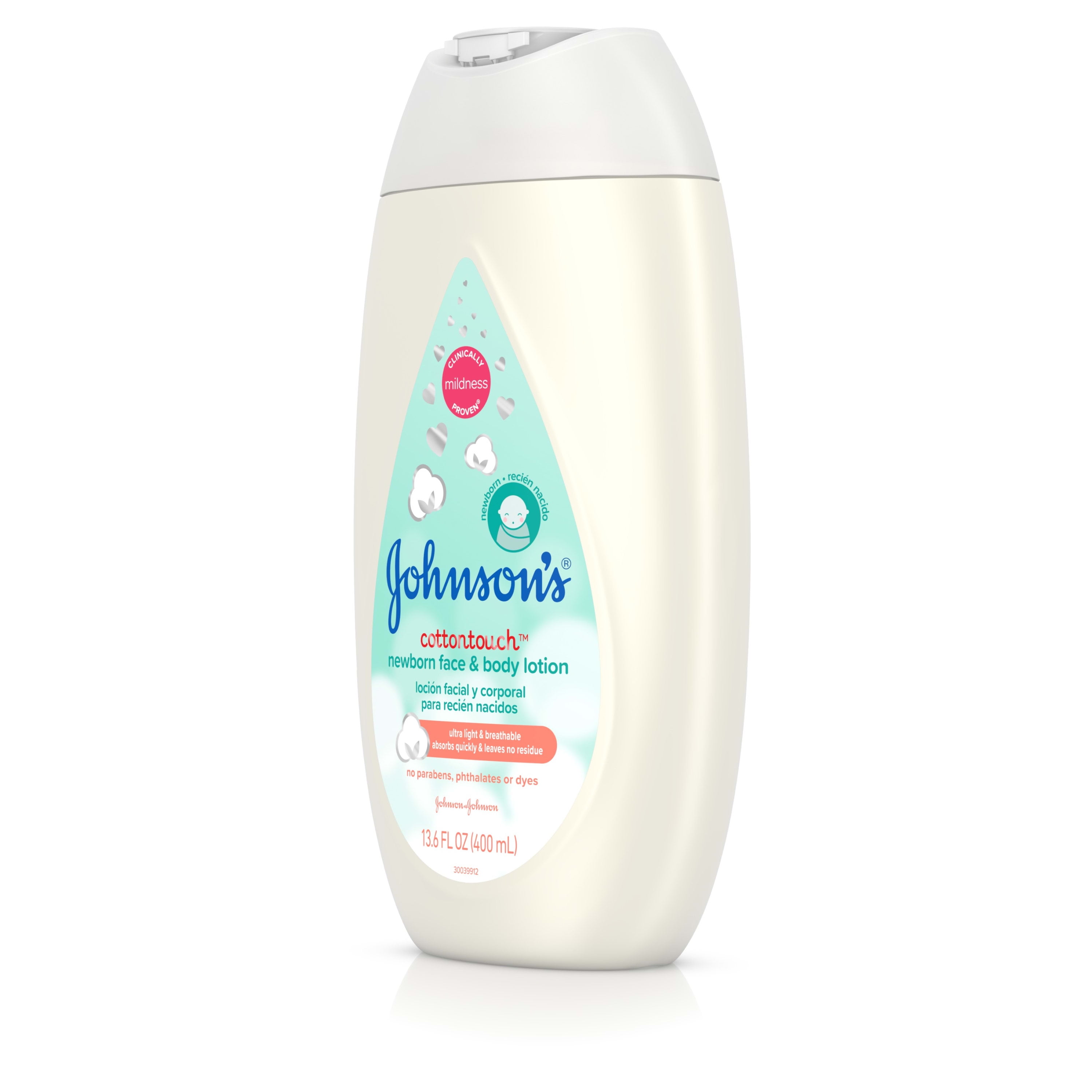 Johnson's CottonTouch Newborn Face and Body Lotion, 13.6 -