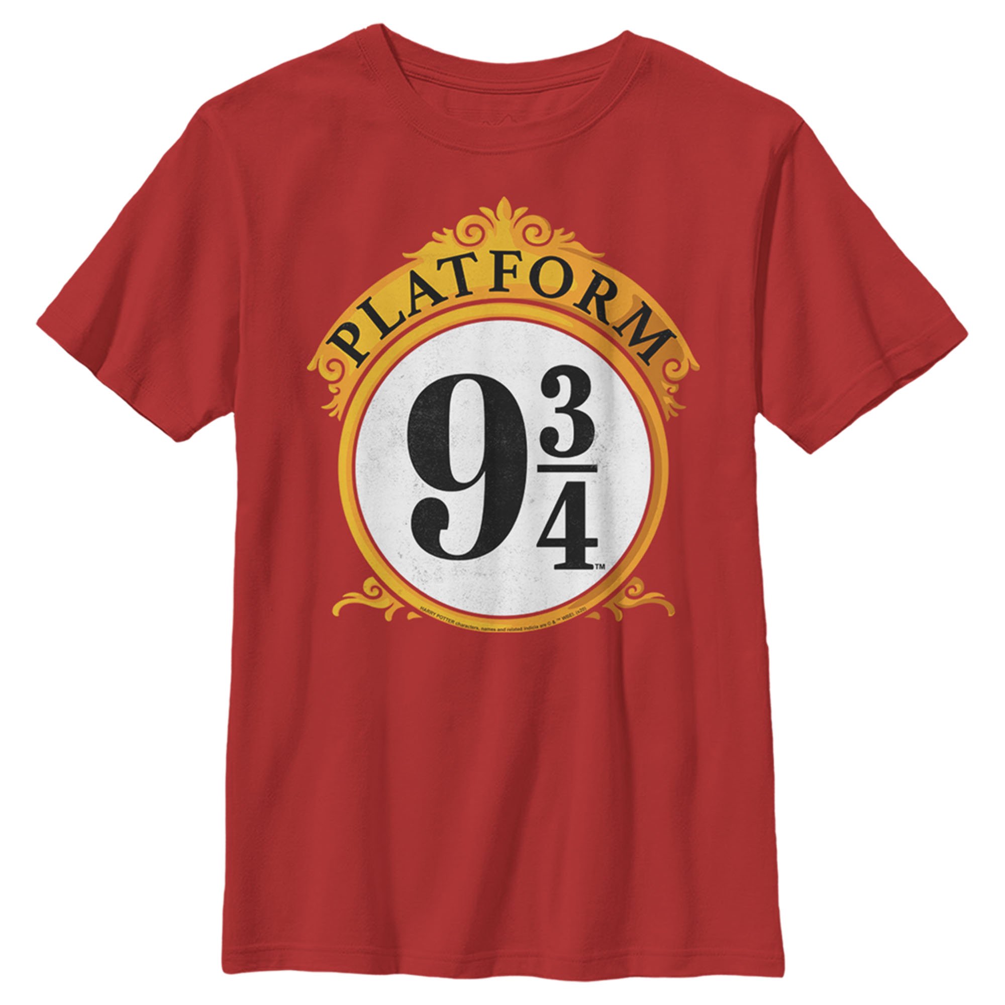 Boy s Harry Potter Platform 9 3/4 Graphic Tee Red X Large