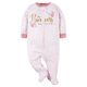 thumbnail image 2 of Pijama con pies para dormir y jugar Gerber Baby Girl, paquete de 4, 2 of 7