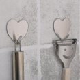 thumbnail image 5 of Ganchos para abrigos Gancho de pared Gancho para pasta de amor de acero inoxidable 10 piezas Percha de viscosa fuerte, 5 of 5