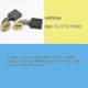 thumbnail image 2 of 5 Pairs Carbon Brushes 7x17x17mm for Hitachi Electric Motors Power Tools Spare P999044 GS23V P12R 999044 FC8 52, 2 of 5