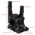 thumbnail image 4 of Cubierta De La Carcasa Del Termostato Para El Sistema De Enfriamiento Del Motor Del Automóvil Reemplazo De La Salida De Agua De La Carcasa Del Termostato De Plástico Negro Para Vauxhall Astra / Methold VI003843-00, 4 of 7